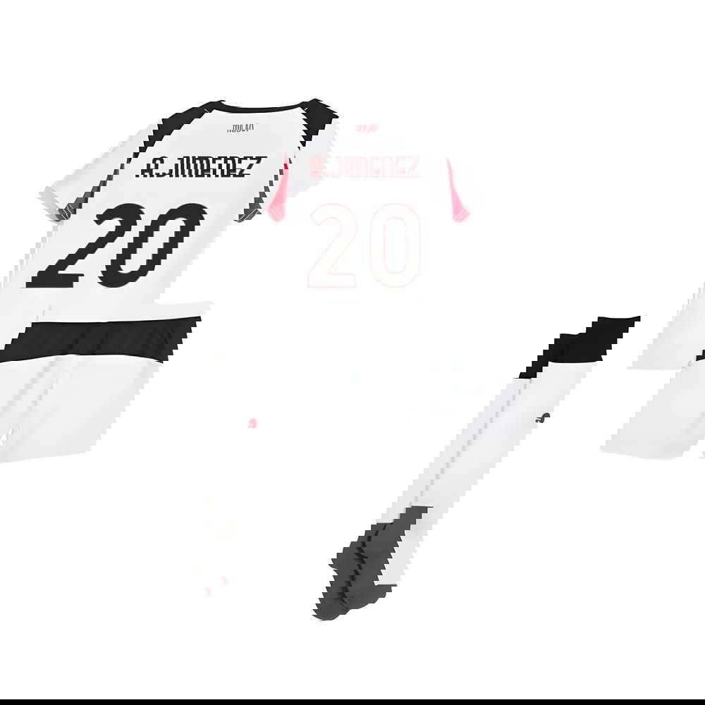 Lacné Futbalove Dresy AC Milan Detské AJIMENEZ #20 Preč Dres 2025-2026