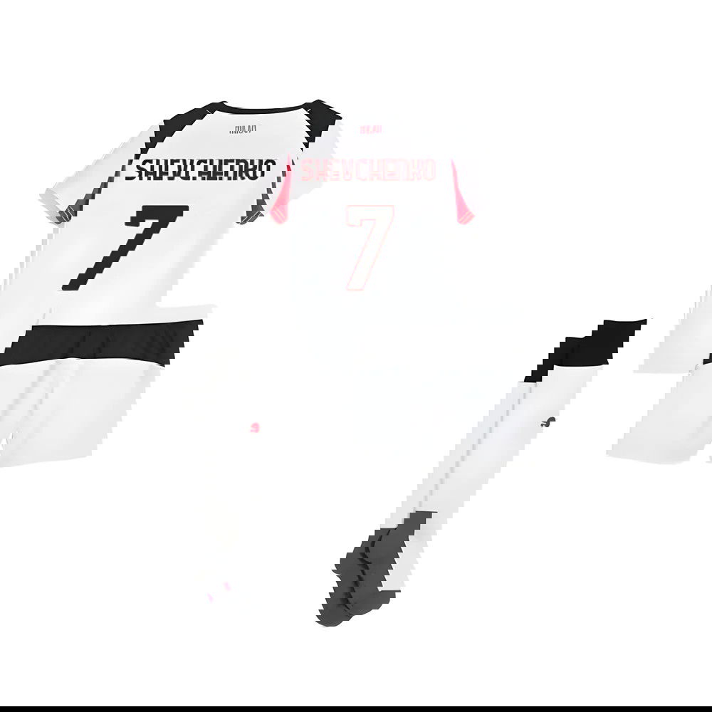 Lacné Futbalove Dresy AC Milan Detské SHEVCHENKO #7 Preč Dres 2025-2026