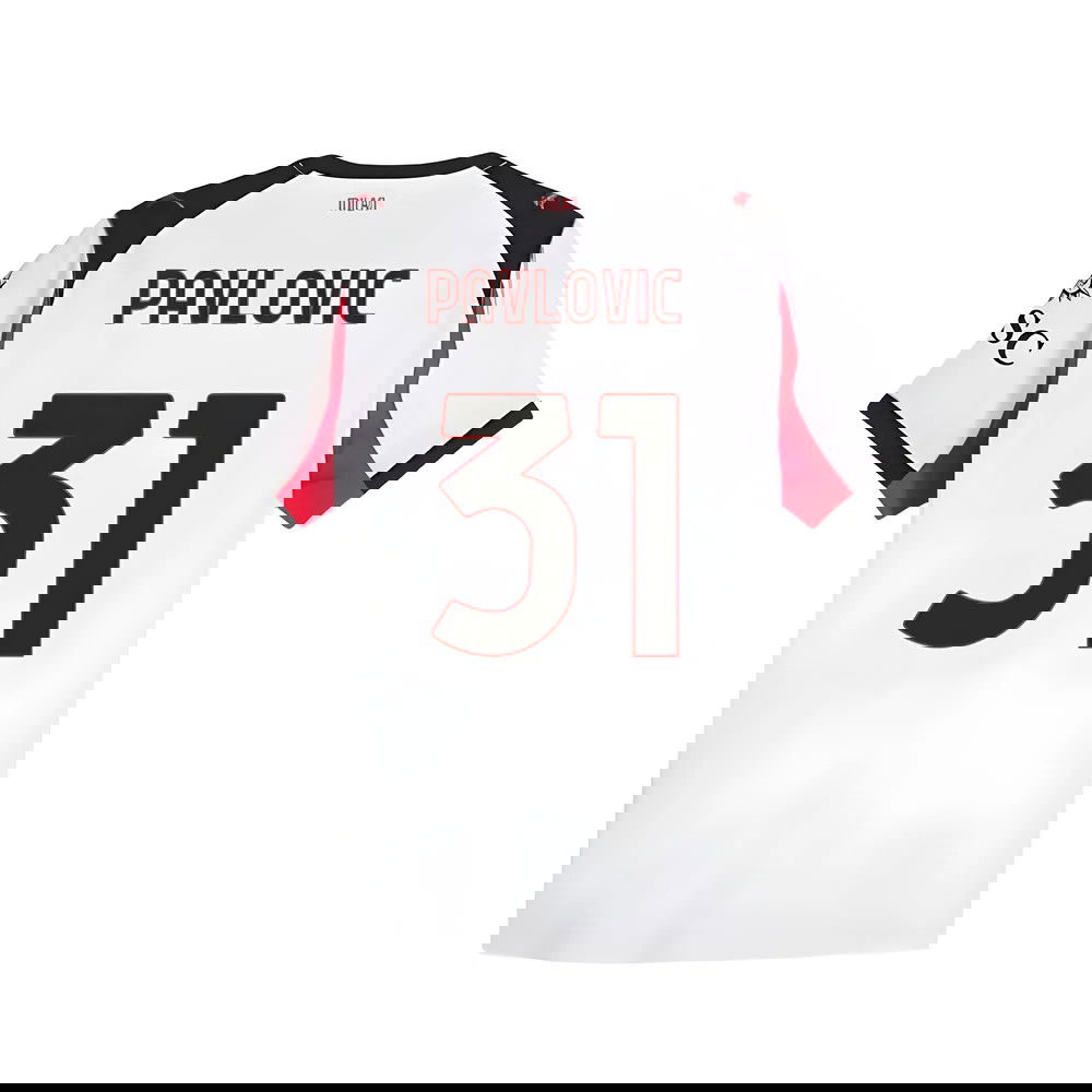 Lacné Futbalove Dresy AC Milan PAVLOVIC #31 Preč Dres 2025-2026