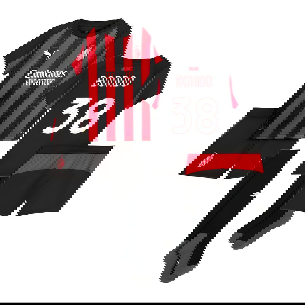 Lacné Futbalove Dresy AC Milan Detské BONDO #38 Domáci Dres 2025-2026