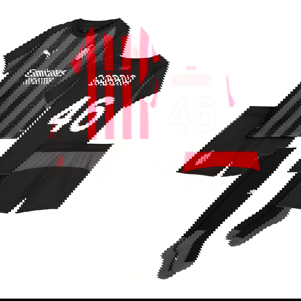 Lacné Futbalove Dresy AC Milan Detské GABBIA #46 Domáci Dres 2025-2026