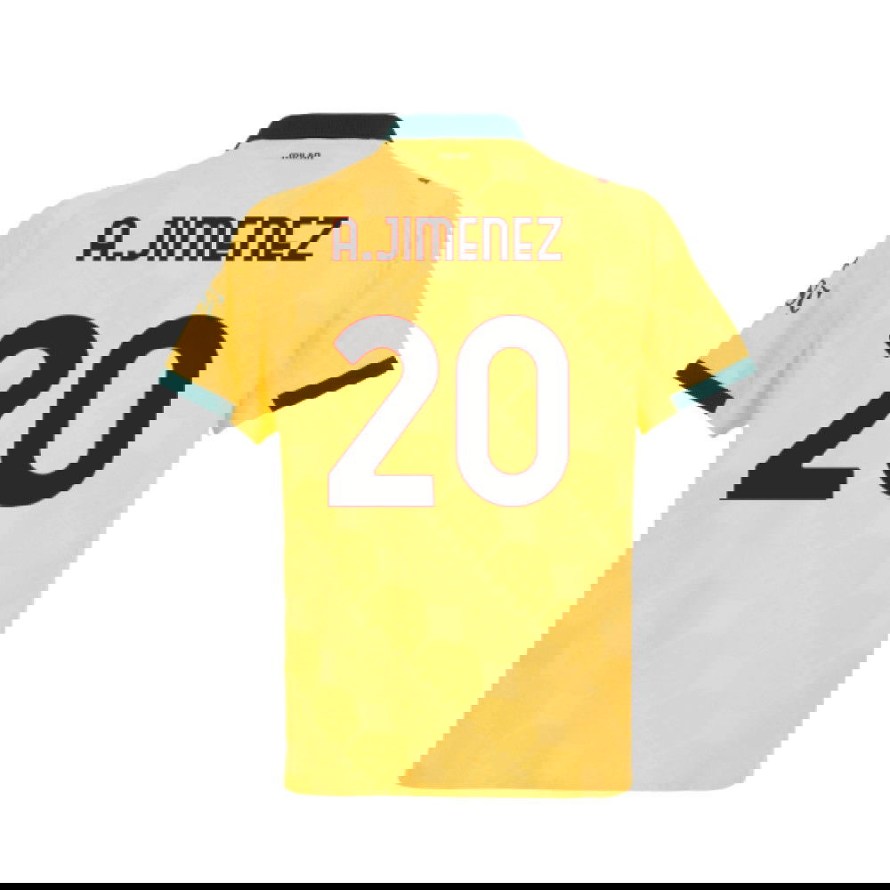 Lacné Futbalove Dresy AC Milan AJIMENEZ #20 Tretina Dres 2025-2026