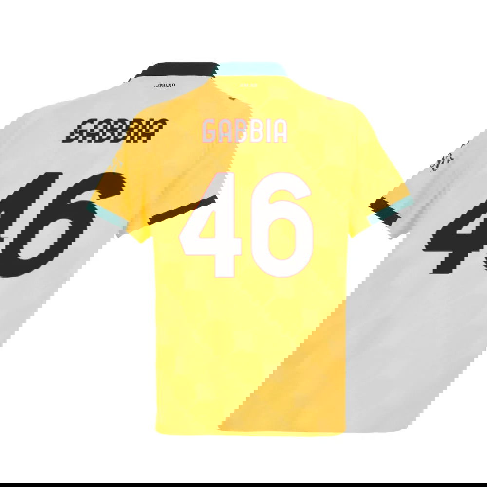 Lacné Futbalove Dresy AC Milan GABBIA #46 Tretina Dres 2025-2026