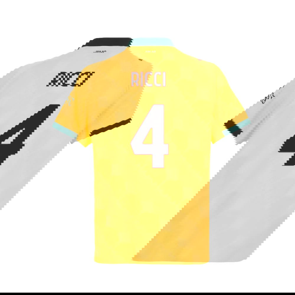 Lacné Futbalove Dresy AC Milan RICCI #4 Tretina Dres 2025-2026