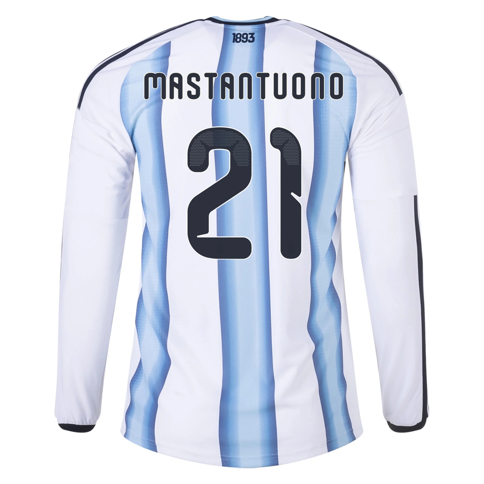 Lacné Futbalove Dresy Argentína Dlhý Rukáv FRANCO MASTANTUONO #21 Domáci Dres Majstrovstvá sveta 2026