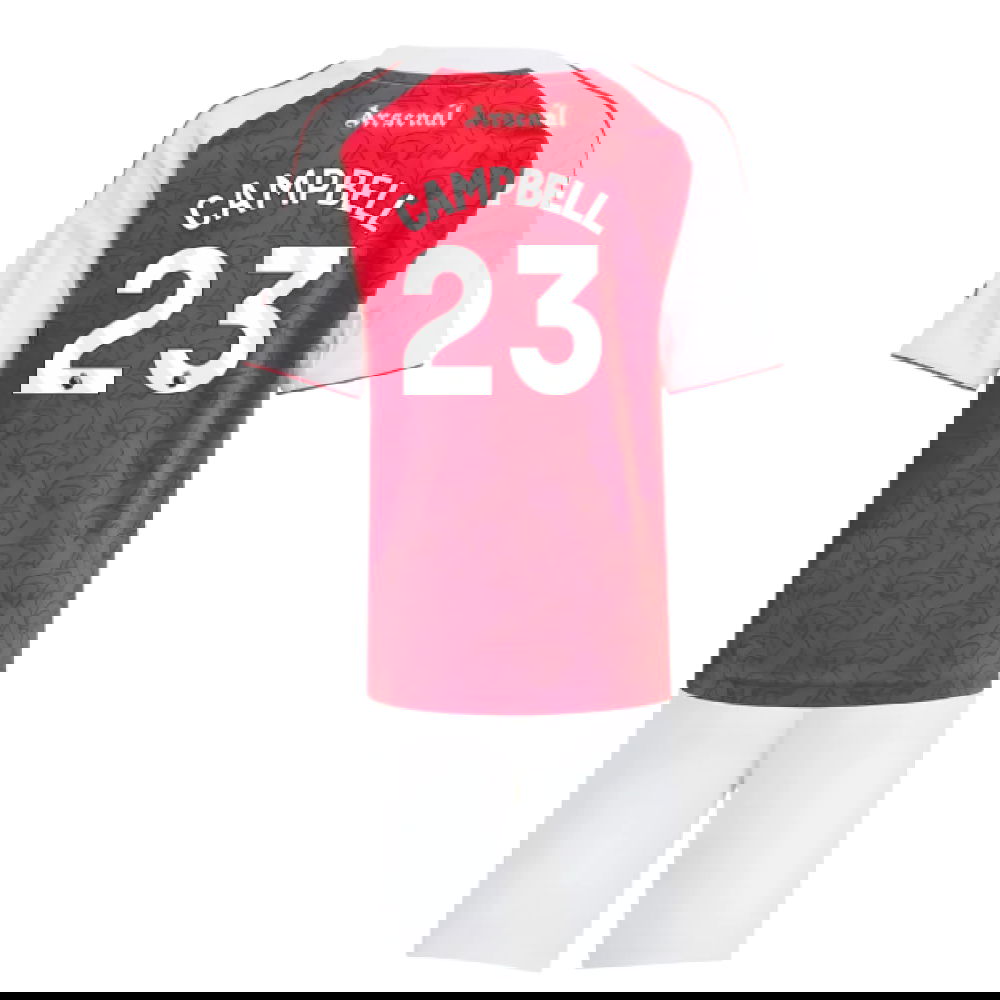 Lacné Futbalove Dresy Arsenal Detské CAMPBELL #23 Domáci Dres 2025-2026