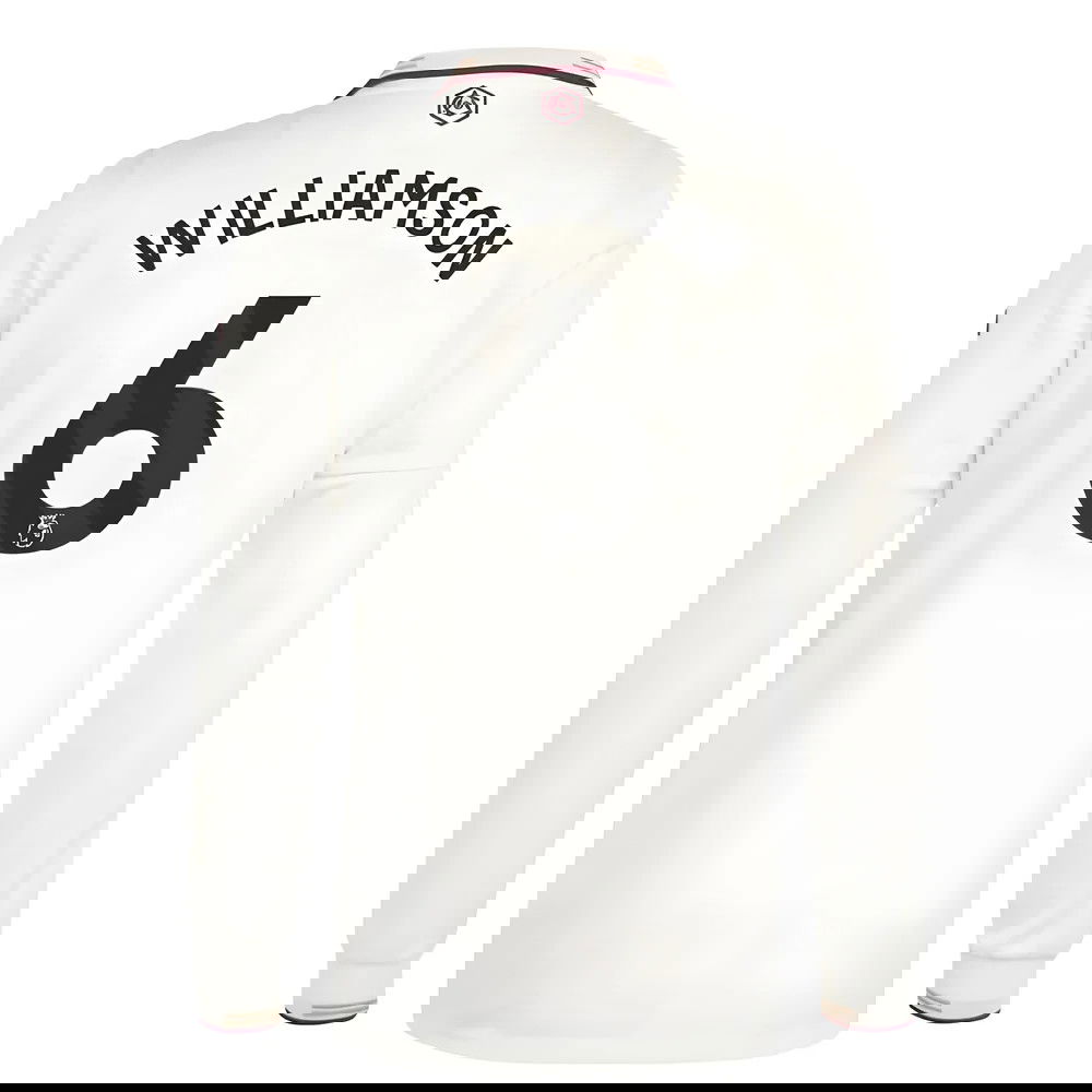 Lacné Futbalove Dresy Arsenal Dlhý Rukáv WILLIAMSON #6 Tretina Dres 2025-2026