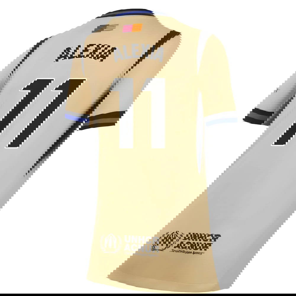 Lacné Futbalove Dresy FC Barcelona Dámské ALEXIA #11 Preč Dres 2025-2026