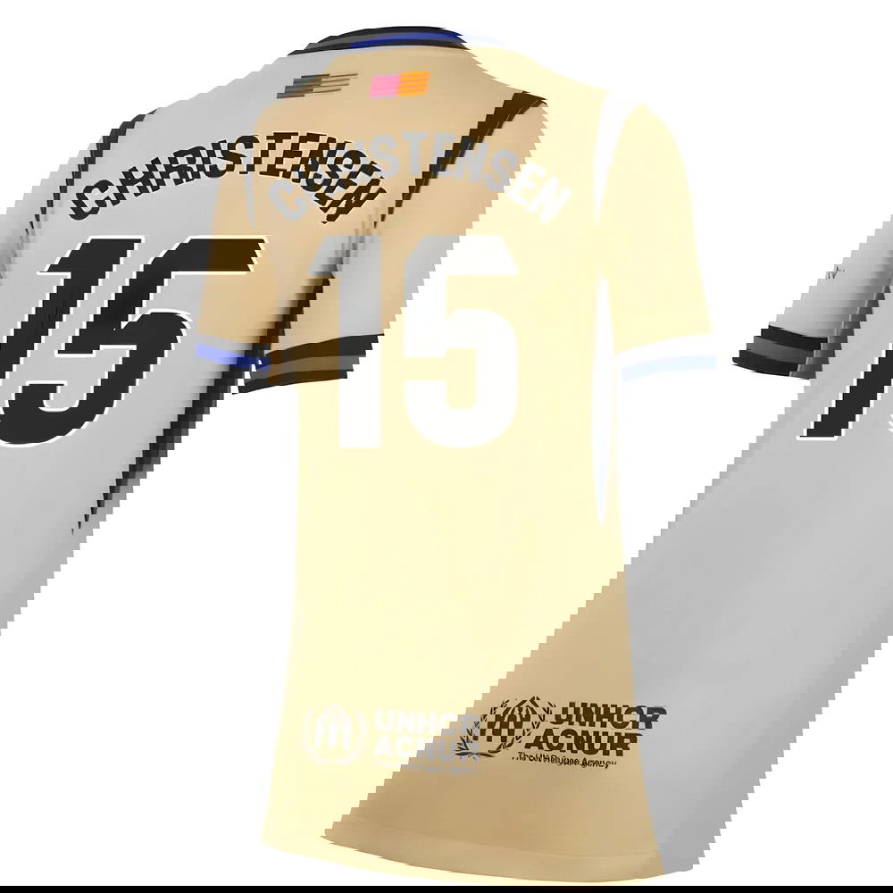 Lacné Futbalove Dresy FC Barcelona Dámské CHRISTENSEN #15 Preč Dres 2025-2026