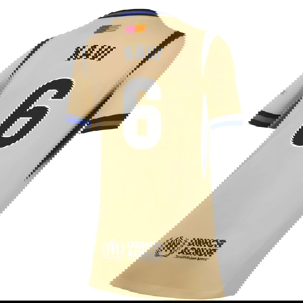 Lacné Futbalove Dresy FC Barcelona Dámské XAVI #6 Preč Dres 2025-2026