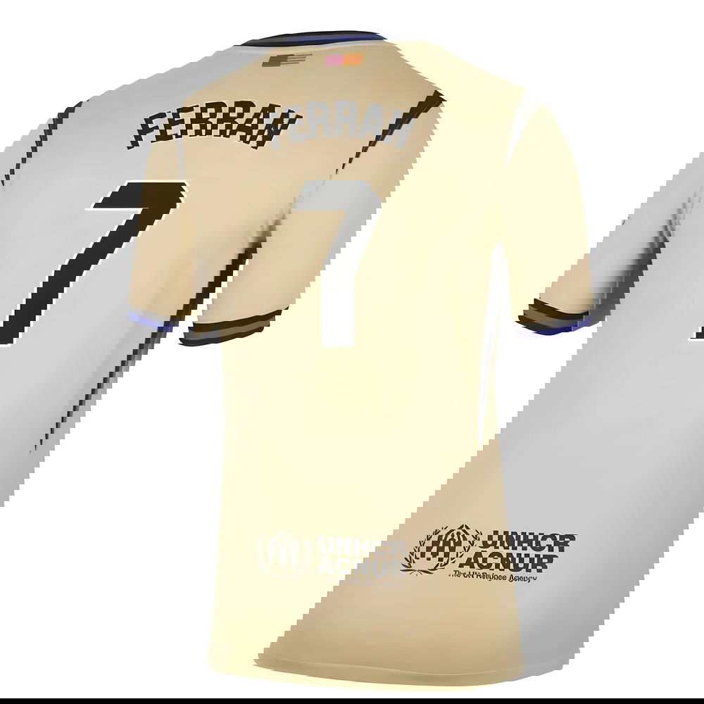 Lacné Futbalove Dresy FC Barcelona FERRAN #7 Preč Dres 2025-2026