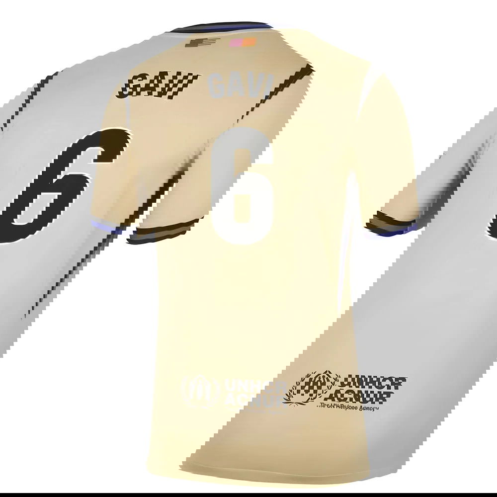 Lacné Futbalove Dresy FC Barcelona GAVI #6 Preč Dres 2025-2026