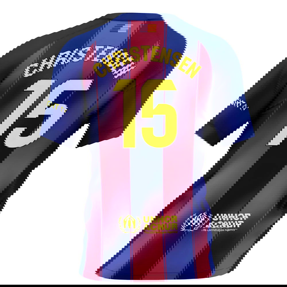 Lacné Futbalove Dresy FC Barcelona Dámské CHRISTENSEN #15 Domáci Dres 2025-2026