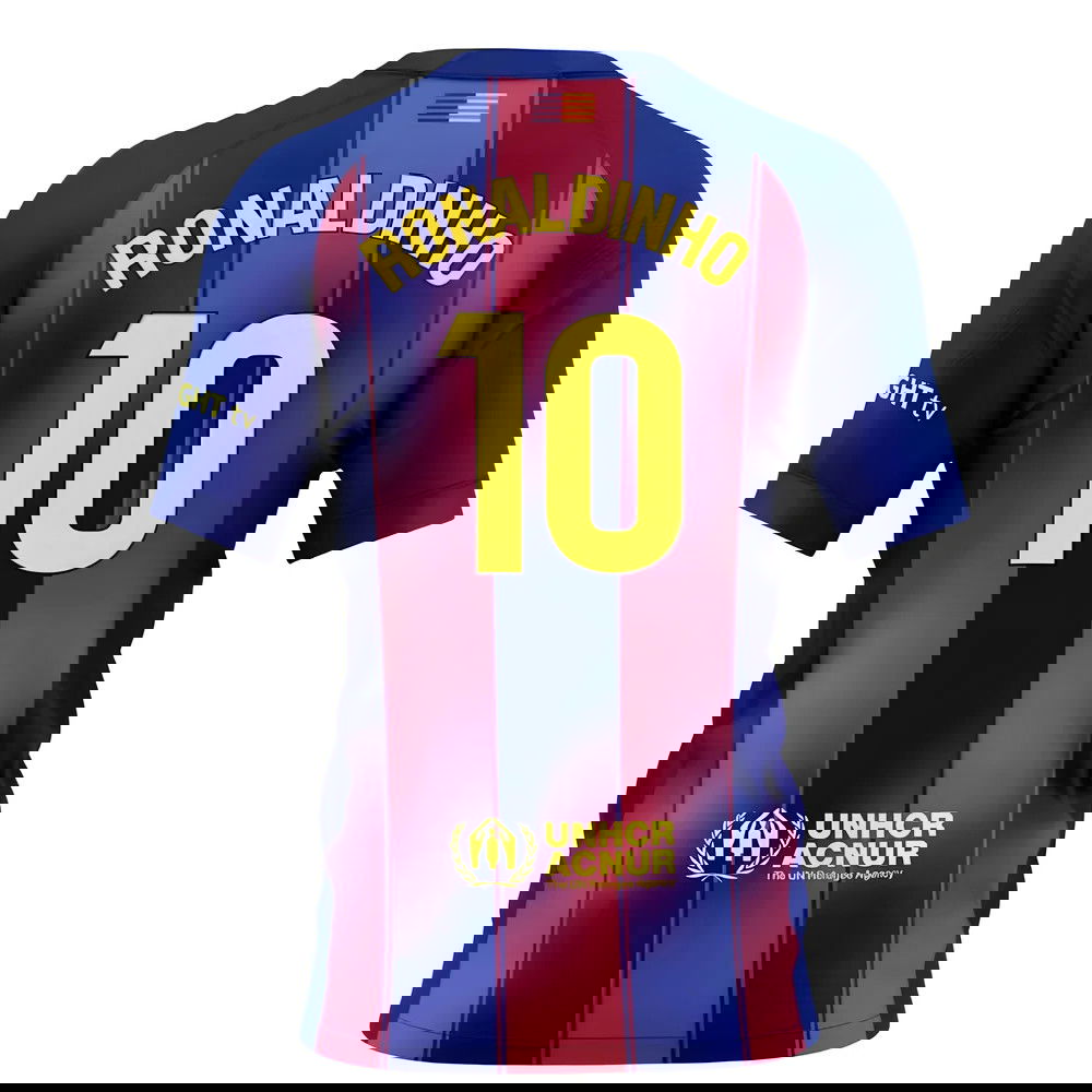 Lacné Futbalove Dresy FC Barcelona Dámské RONALDINHO #10 Domáci Dres 2025-2026