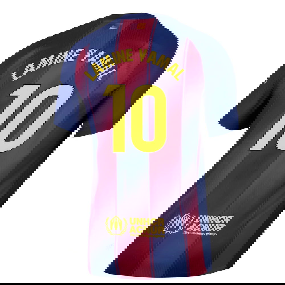Lacné Futbalove Dresy FC Barcelona LAMINE YAMAL #10 Domáci Dres 2025-2026