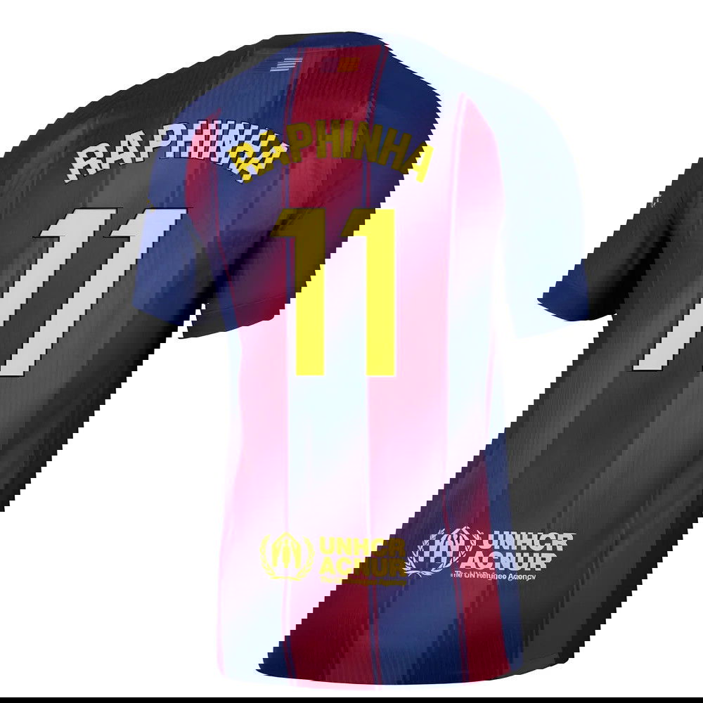 Lacné Futbalove Dresy FC Barcelona RAPHINHA #11 Domáci Dres 2025-2026