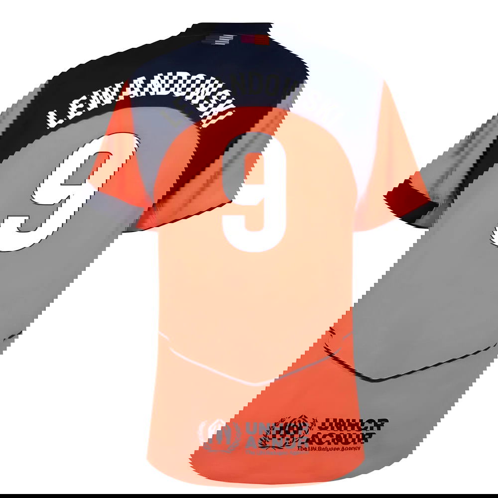 Lacné Futbalove Dresy FC Barcelona LEWANDOWSKI #9 Tretina Dres 2025-2026