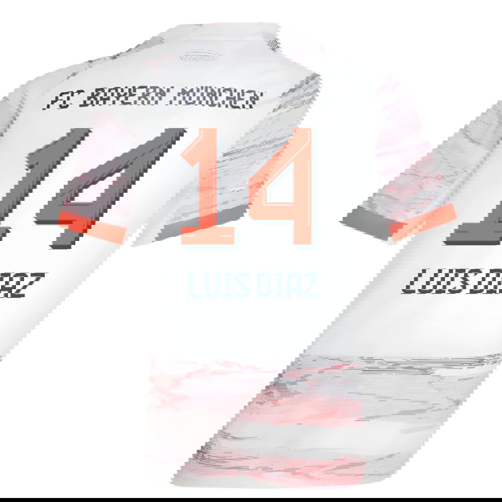 Lacné Futbalove Dresy Bayern Munich LUIS DIAZ #14 Preč Dres 2025-2026