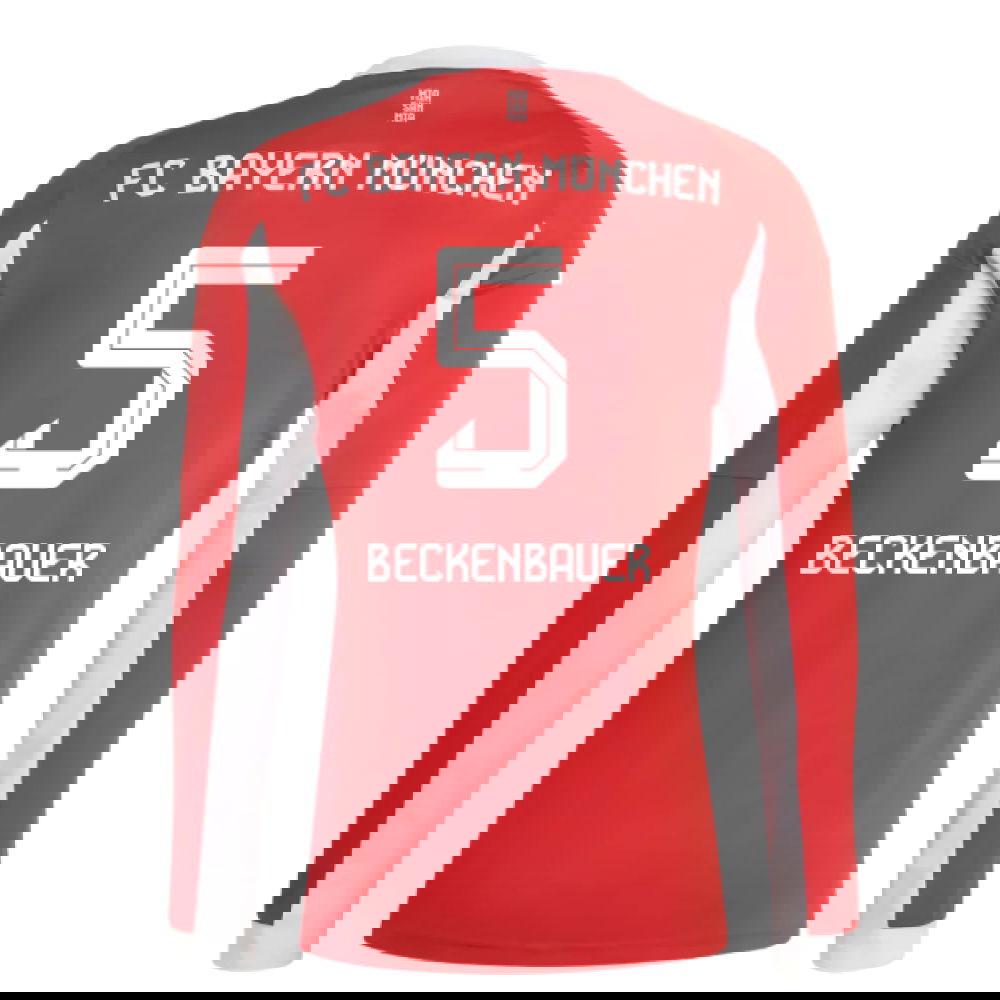 Lacné Futbalove Dresy Bayern Munich Dlhý Rukáv BECKENBAUER #5 Domáci Dres 2025-2026