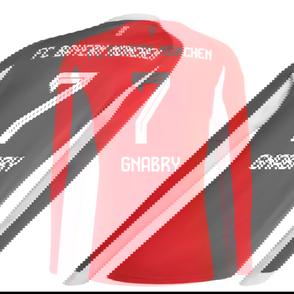 Lacné Futbalove Dresy Bayern Munich Dlhý Rukáv GNABRY #7 Domáci Dres 2025-2026