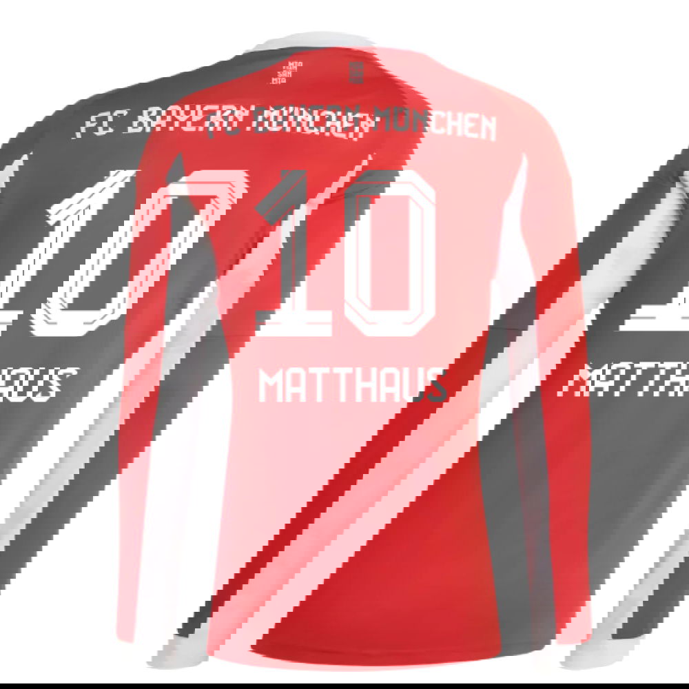Lacné Futbalove Dresy Bayern Munich Dlhý Rukáv MATTHAUS #10 Domáci Dres 2025-2026