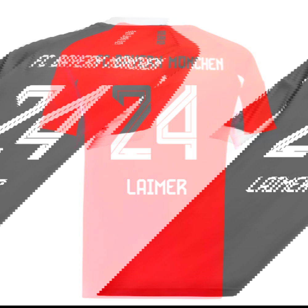 Lacné Futbalove Dresy Bayern Munich LAIMER #24 Domáci Dres 2025-2026