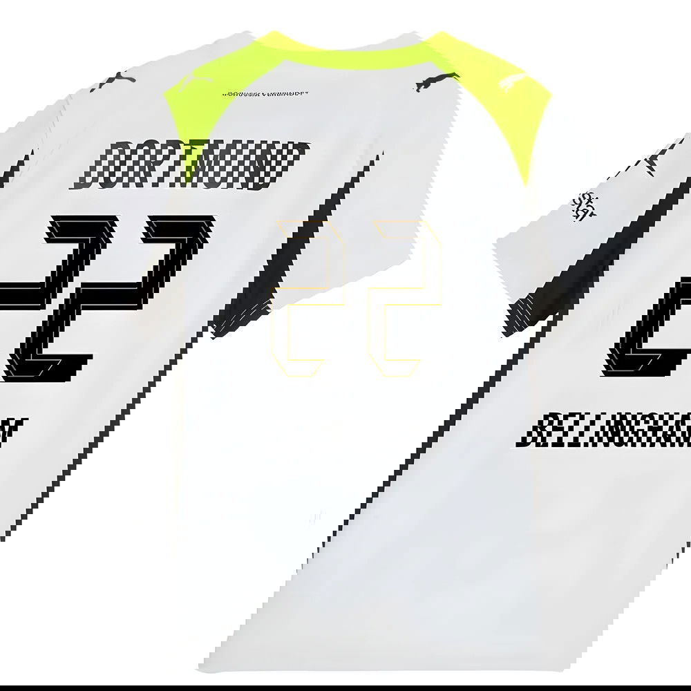 Lacné Futbalove Dresy BVB Borussia Dortmund BELLINGHAM #22 Preč Dres 2025-2026