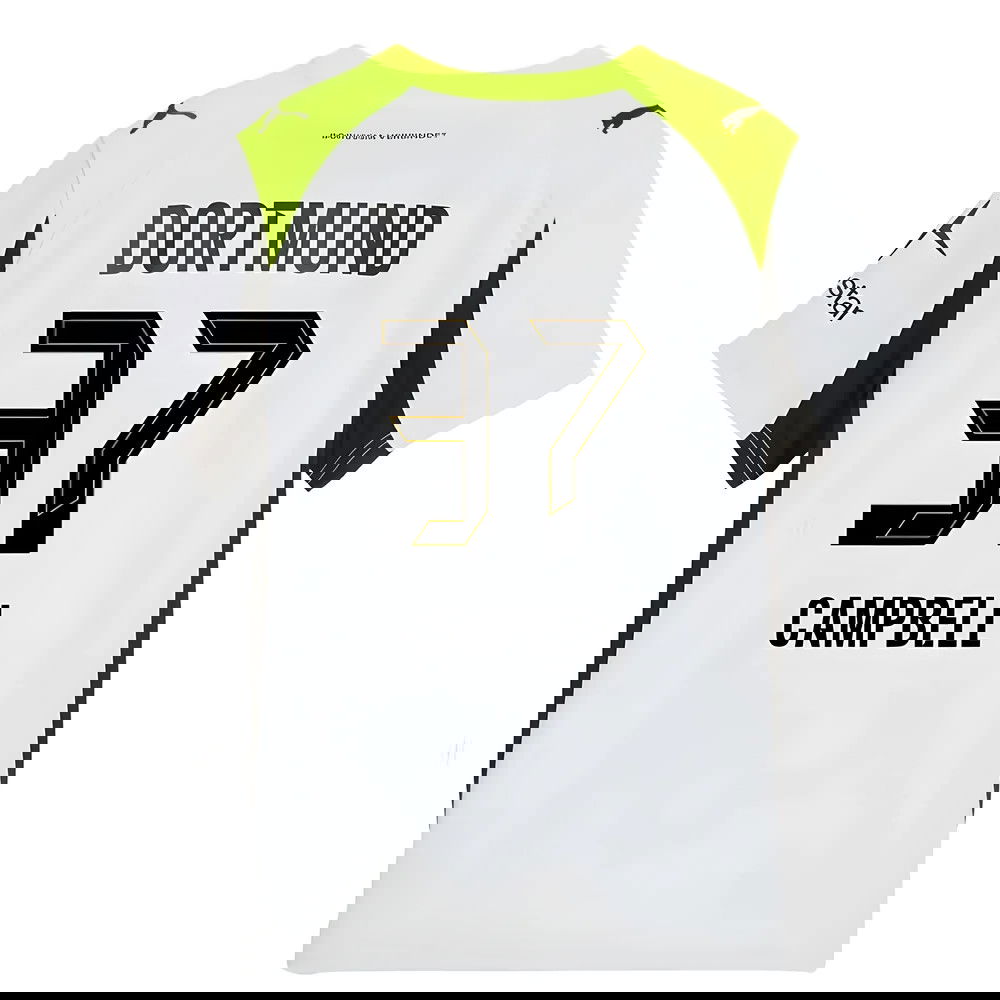 Lacné Futbalove Dresy BVB Borussia Dortmund CAMPBELL #37 Preč Dres 2025-2026