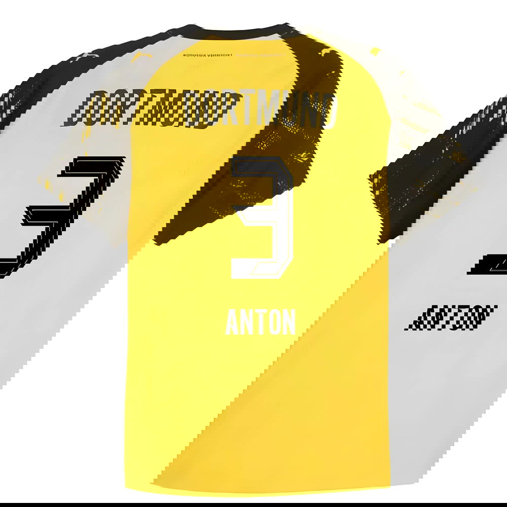 Lacné Futbalove Dresy BVB Borussia Dortmund ANTON #3 Domáci Dres 2025-2026