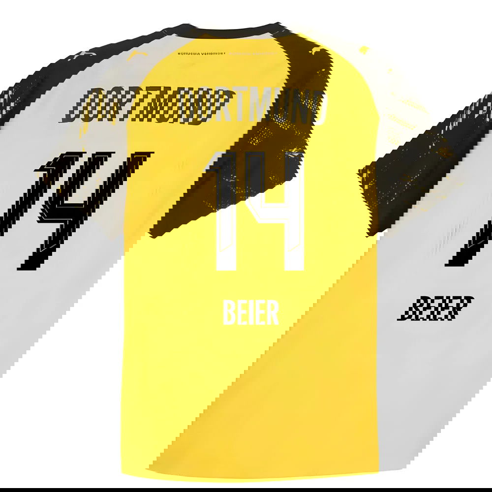 Lacné Futbalove Dresy BVB Borussia Dortmund BEIER #14 Domáci Dres 2025-2026