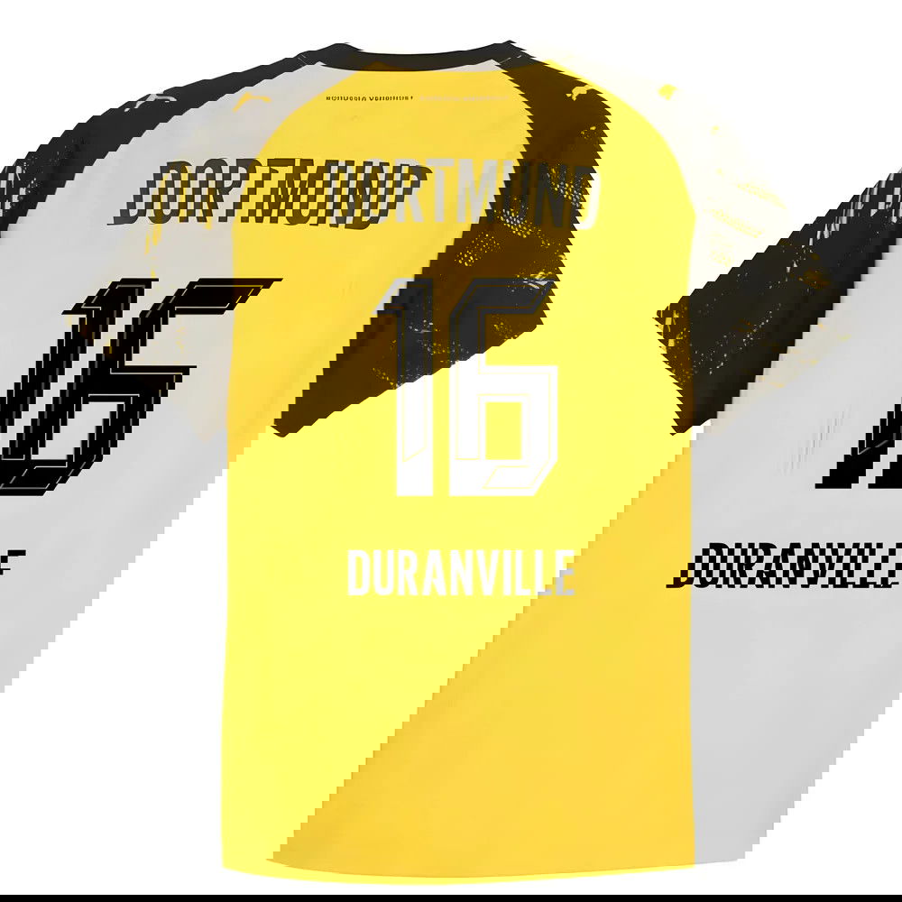 Lacné Futbalove Dresy BVB Borussia Dortmund DURANVILLE #16 Domáci Dres 2025-2026