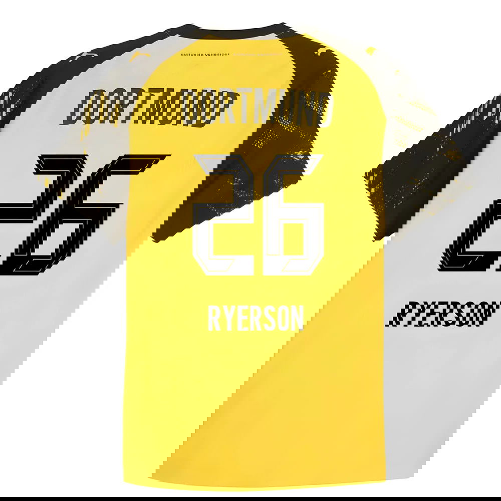 Lacné Futbalove Dresy BVB Borussia Dortmund RYERSON #26 Domáci Dres 2025-2026