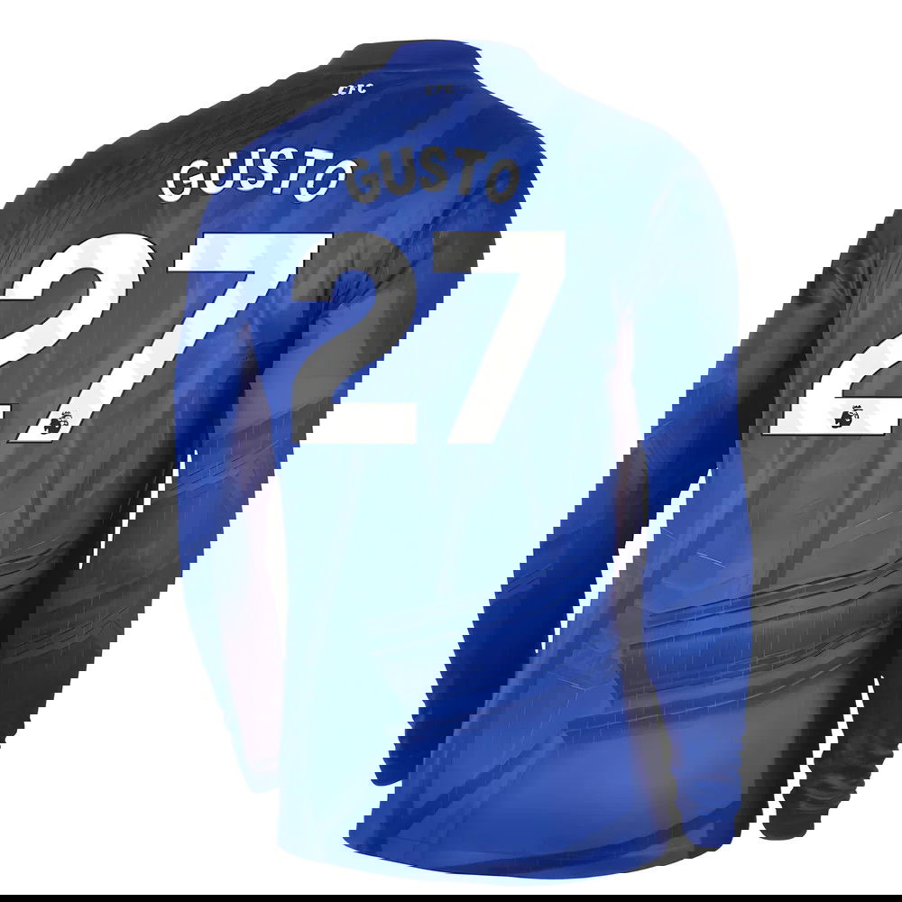 Lacné Futbalove Dresy Chelsea Dlhý Rukáv GUSTO #27 Domáci Dres 2025-2026