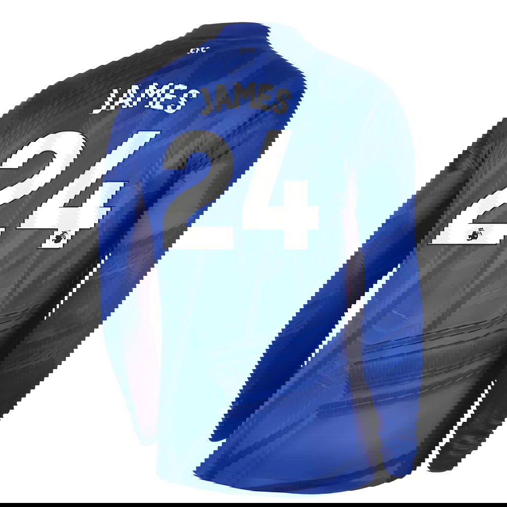 Lacné Futbalove Dresy Chelsea Dlhý Rukáv JAMES #24 Domáci Dres 2025-2026
