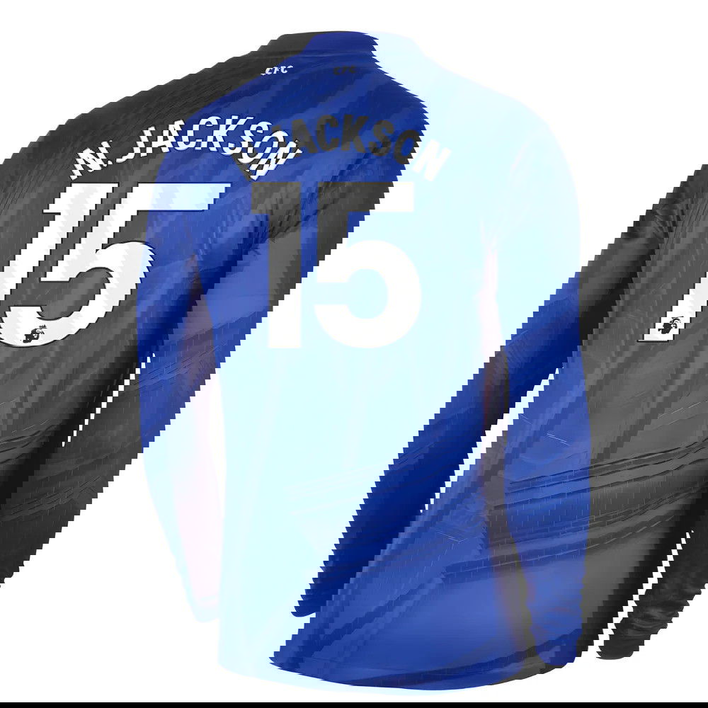 Lacné Futbalove Dresy Chelsea Dlhý Rukáv NJACKSON #15 Domáci Dres 2025-2026