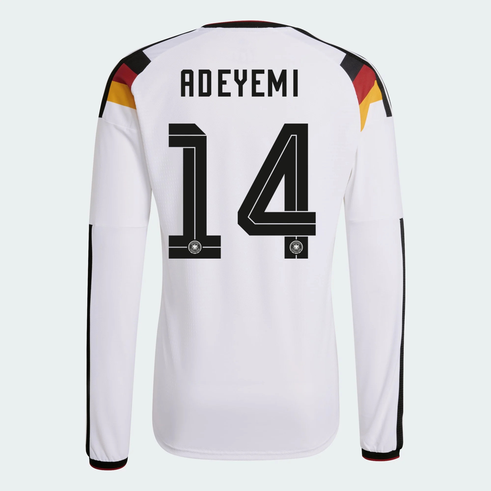 Lacné Futbalove Dresy Nemecko Dlhý Rukáv KARIM ADEYEMI #14 Domáci Dres Majstrovstvá sveta 2026