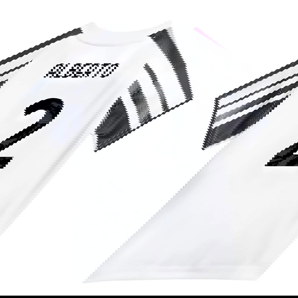 Lacné Futbalove Dresy Juventus Detské ALBERTO #2 Domáci Dres 2025-2026