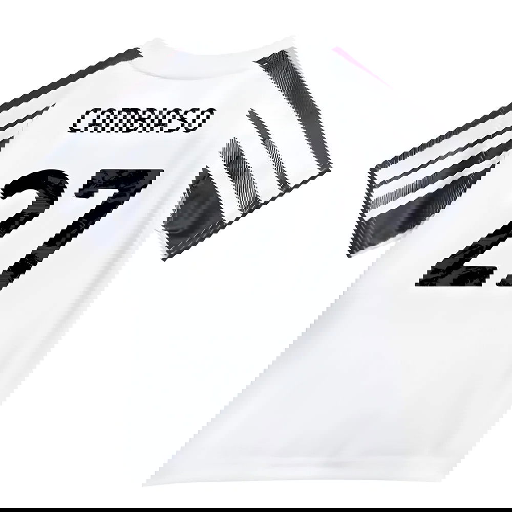 Lacné Futbalove Dresy Juventus Detské CAMBIASO #27 Domáci Dres 2025-2026