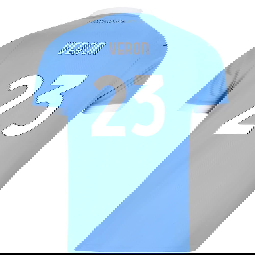 Lacné Futbalove Dresy SS Lazio VERON #23 Domáci Dres 2025-2026