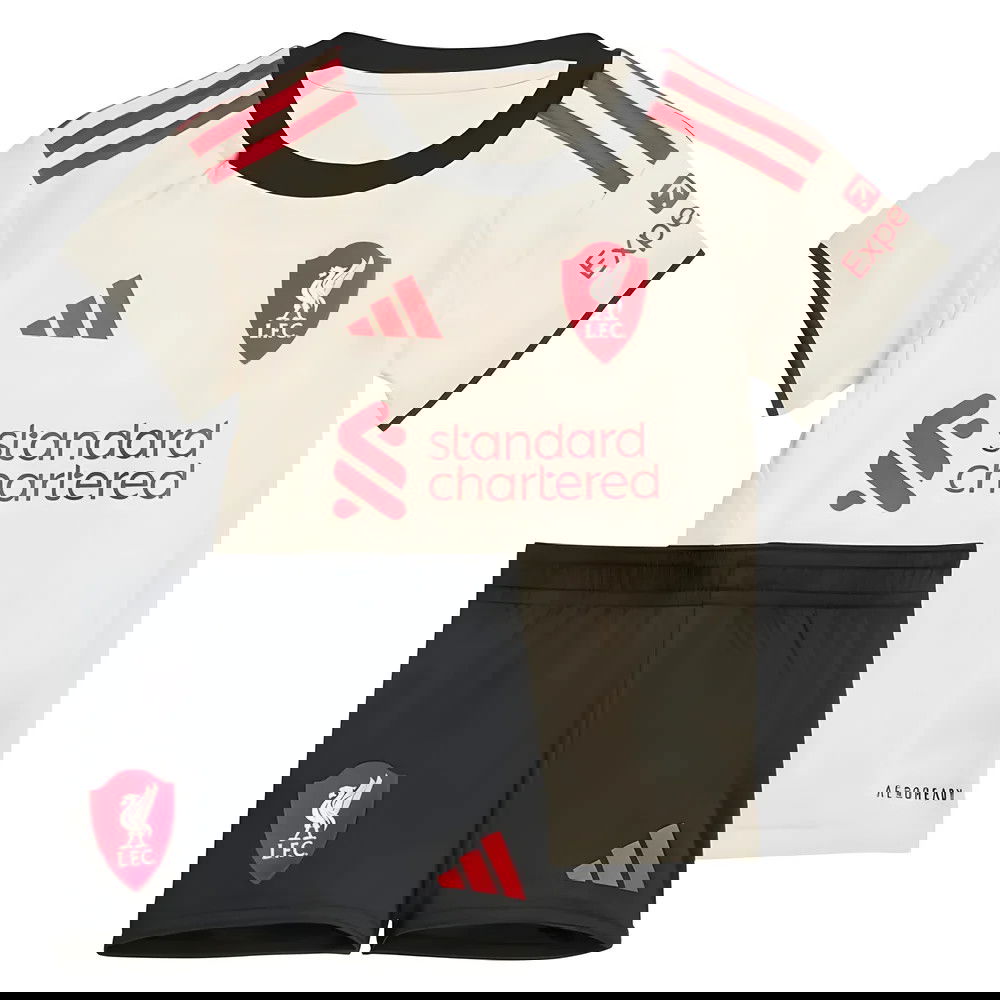 Lacné Futbalove Dresy Liverpool Detské Preč Dres 2025-2026