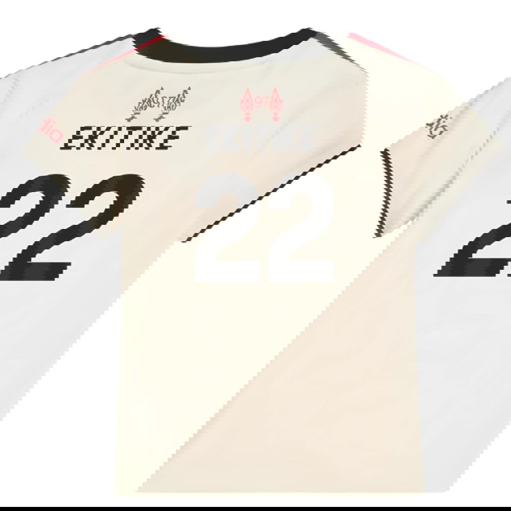 Lacné Futbalove Dresy Liverpool Detské EKITIKE #22 Preč Dres 2025-2026