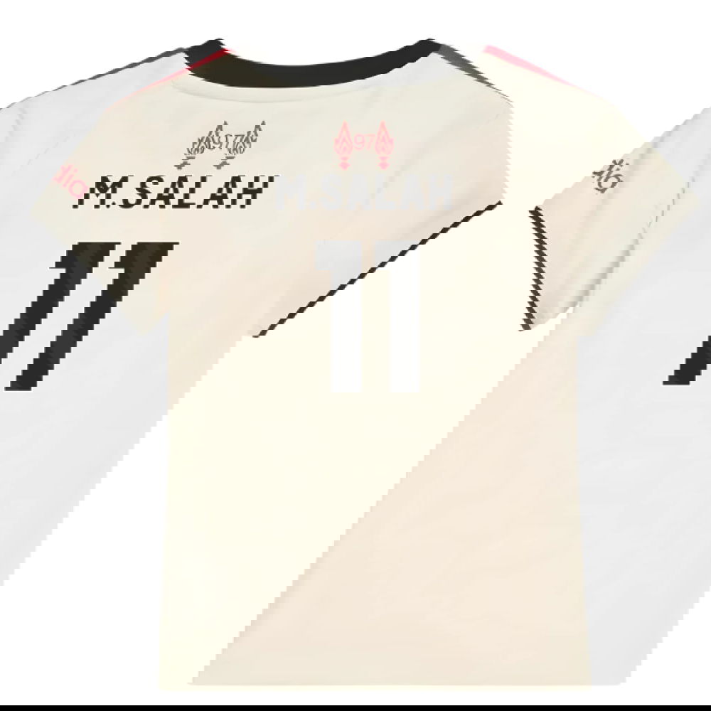 Lacné Futbalove Dresy Liverpool Detské MSALAH #11 Preč Dres 2025-2026