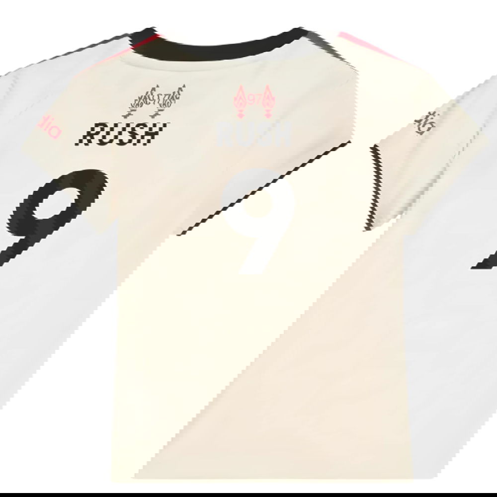 Lacné Futbalove Dresy Liverpool Detské RUSH #9 Preč Dres 2025-2026