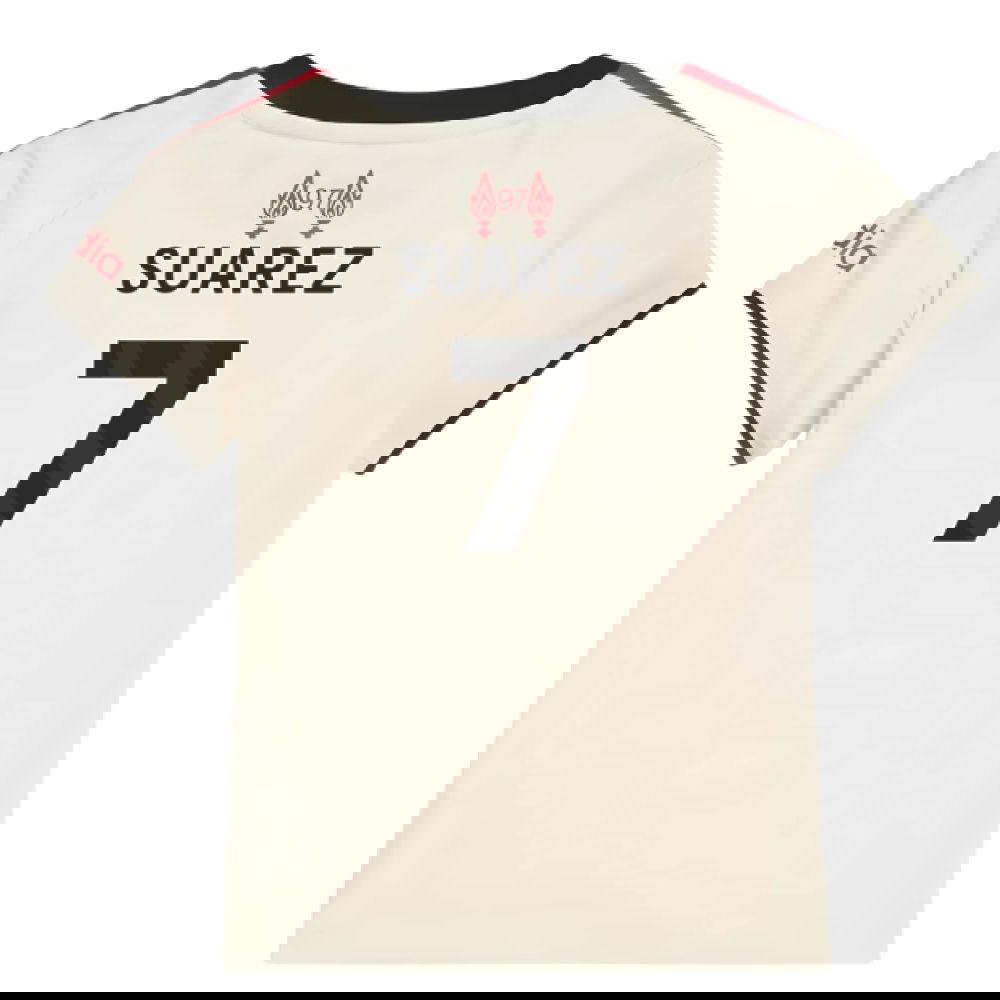 Lacné Futbalove Dresy Liverpool Detské SUAREZ #7 Preč Dres 2025-2026