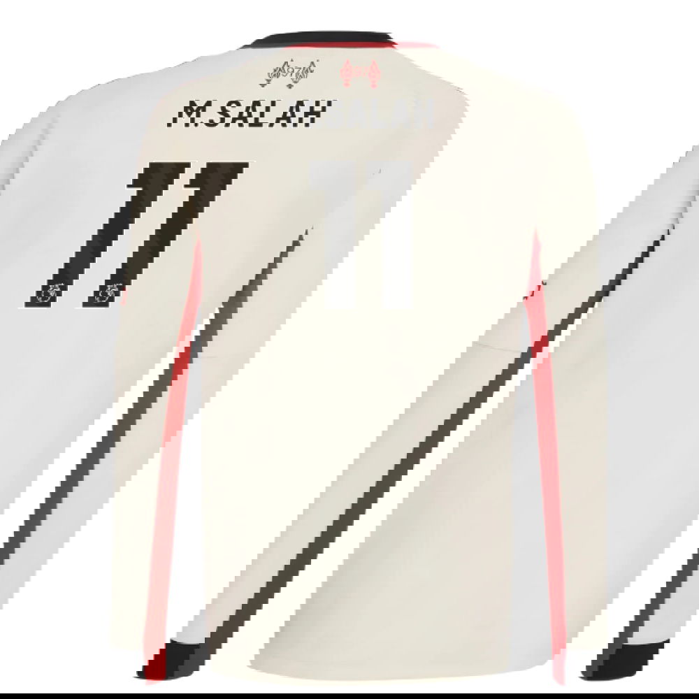 Lacné Futbalove Dresy Liverpool Dlhý Rukáv MSALAH #11 Preč Dres 2025-2026