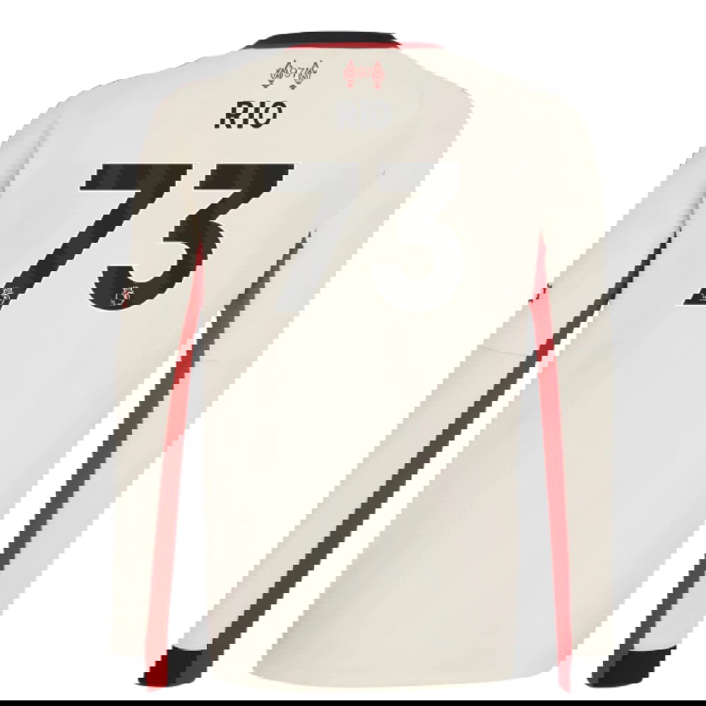 Lacné Futbalove Dresy Liverpool Dlhý Rukáv RIO #73 Preč Dres 2025-2026