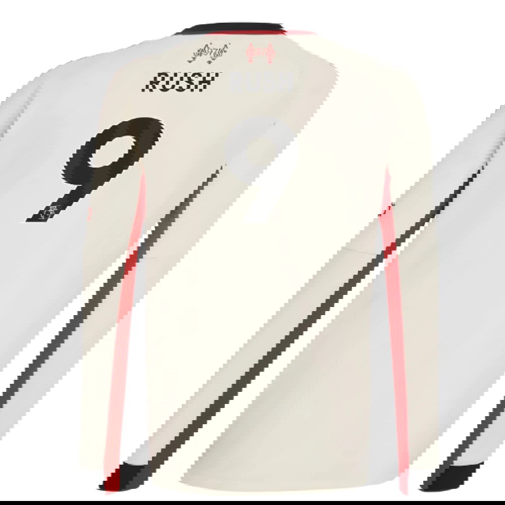 Lacné Futbalove Dresy Liverpool Dlhý Rukáv RUSH #9 Preč Dres 2025-2026