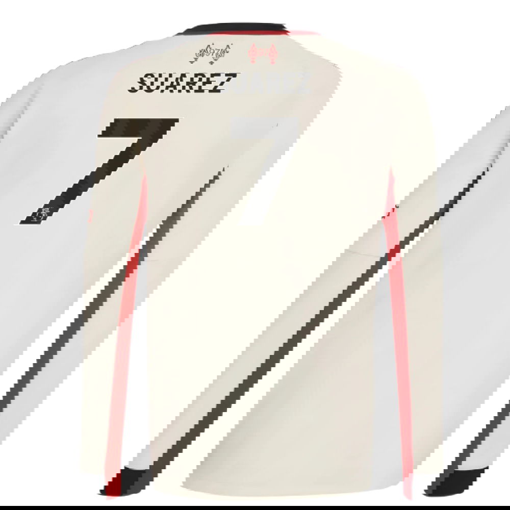 Lacné Futbalove Dresy Liverpool Dlhý Rukáv SUAREZ #7 Preč Dres 2025-2026