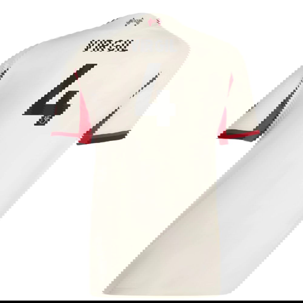 Lacné Futbalove Dresy Liverpool Dámské VIRGIL #4 Preč Dres 2025-2026