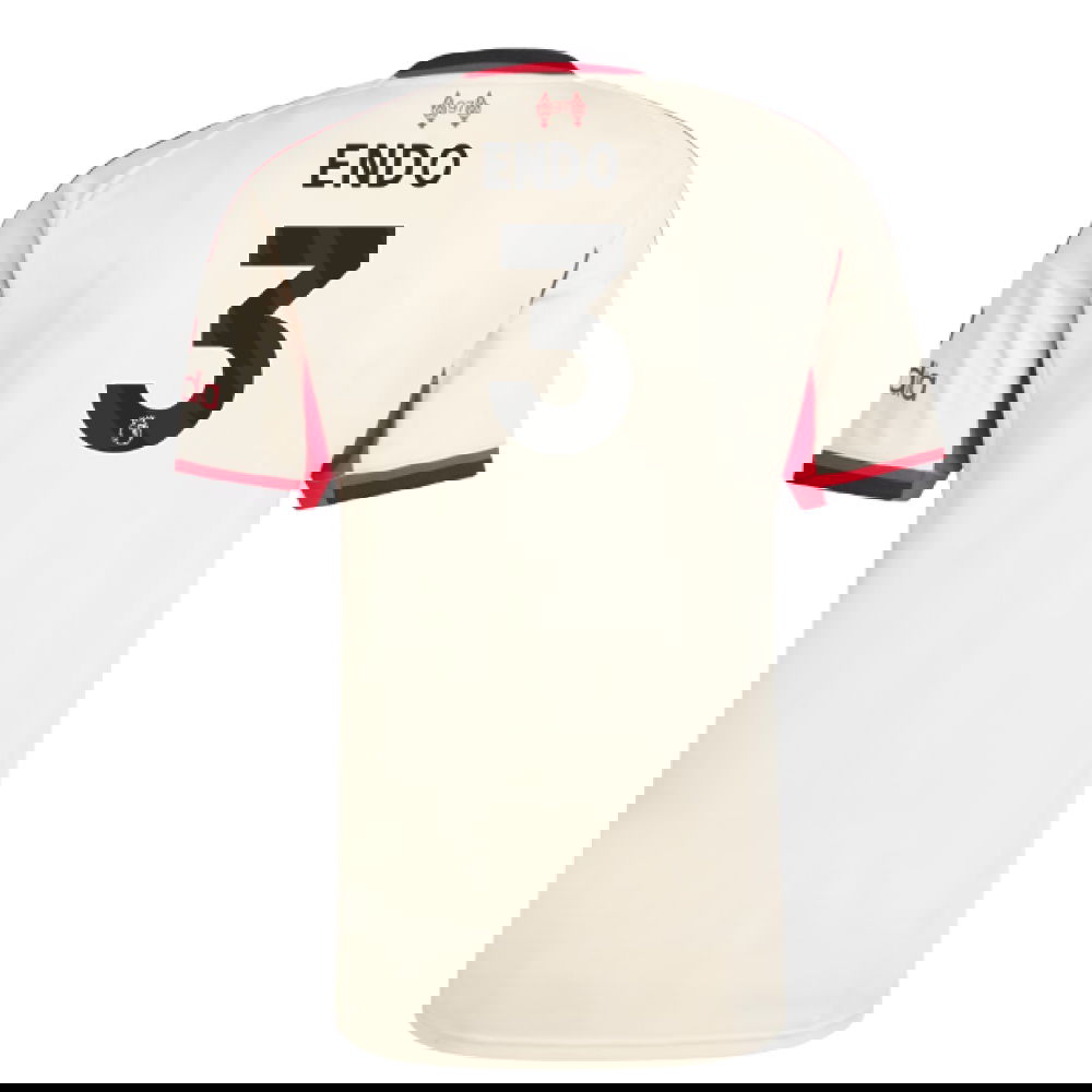 Lacné Futbalove Dresy Liverpool ENDO #3 Preč Dres 2025-2026